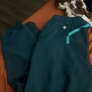 FIGS tandem jogger scrub pants XS Caribbean Blue